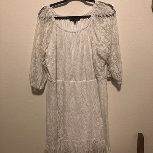 White lace dress